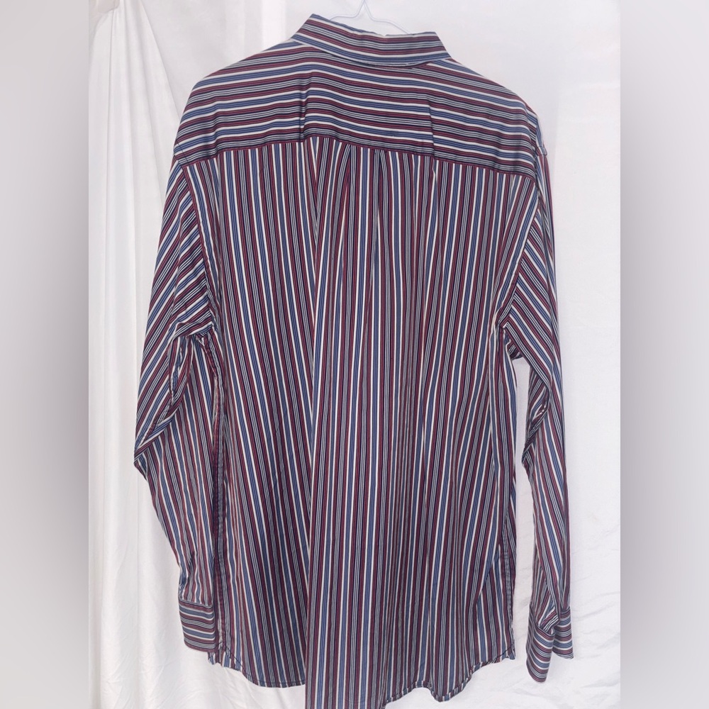 Tommy Bahama Men's XL/TG Navy / Royal Blue, Red & Gray L/S Button Down Shirt